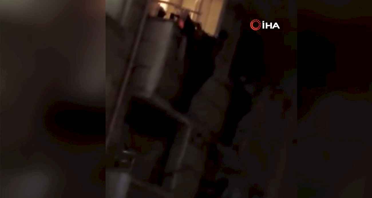 Yangında can pazarı yaşandı, insanlar balkondan aşağı sarkarak kurtuldu