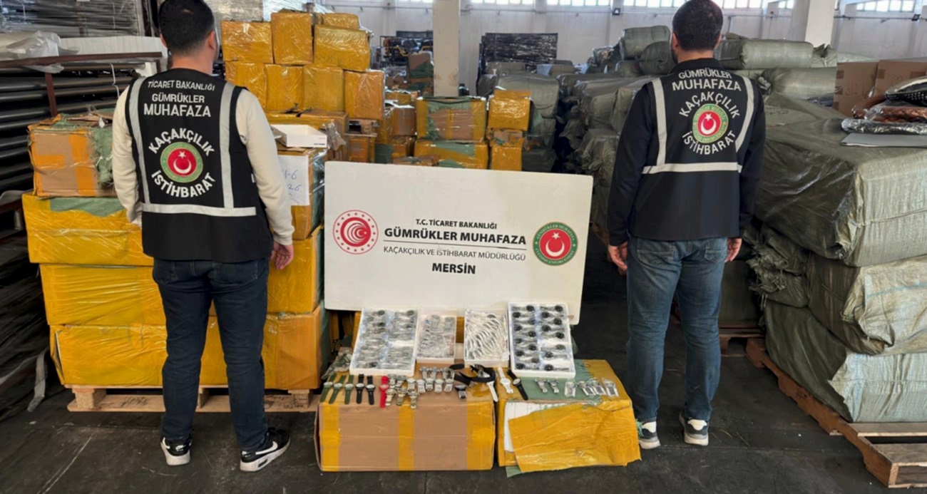 Mersin’de 1,5 milyar lira değerinde 116 bin kaçak kol saati ele geçirildi