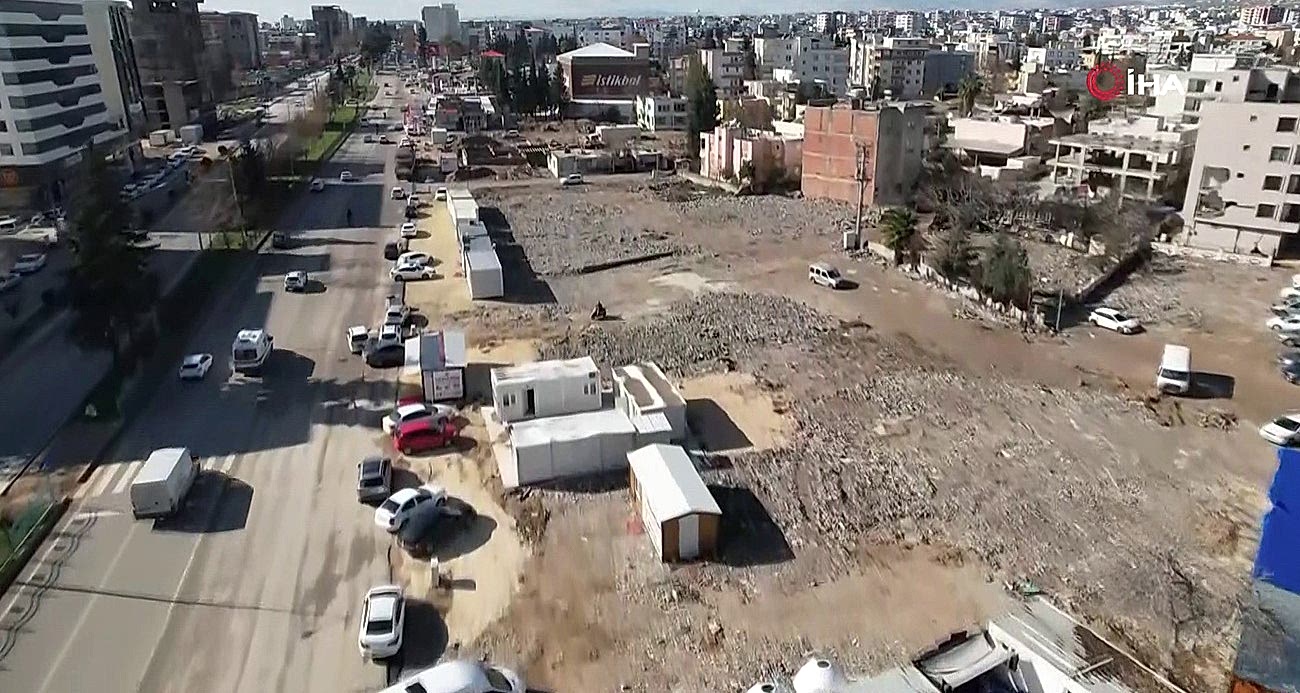 Adıyaman’da yıkımın boyutu havadan görüntülendi