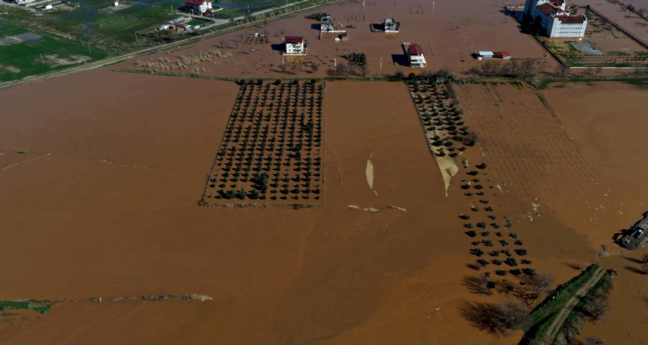 Salihli’de felaketin boyutu havadan görüntülendi