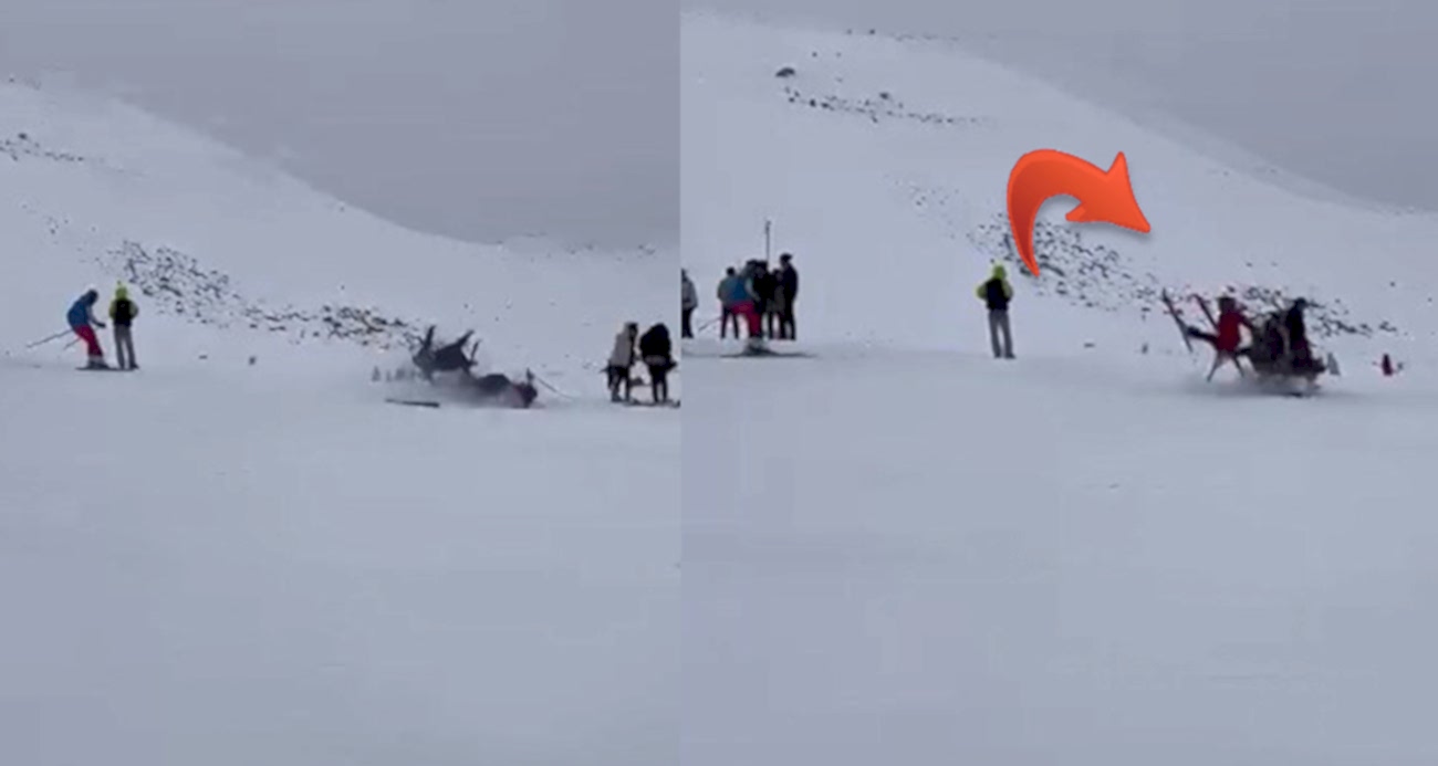 Kayak merkezinde kaza: 6 yaralı