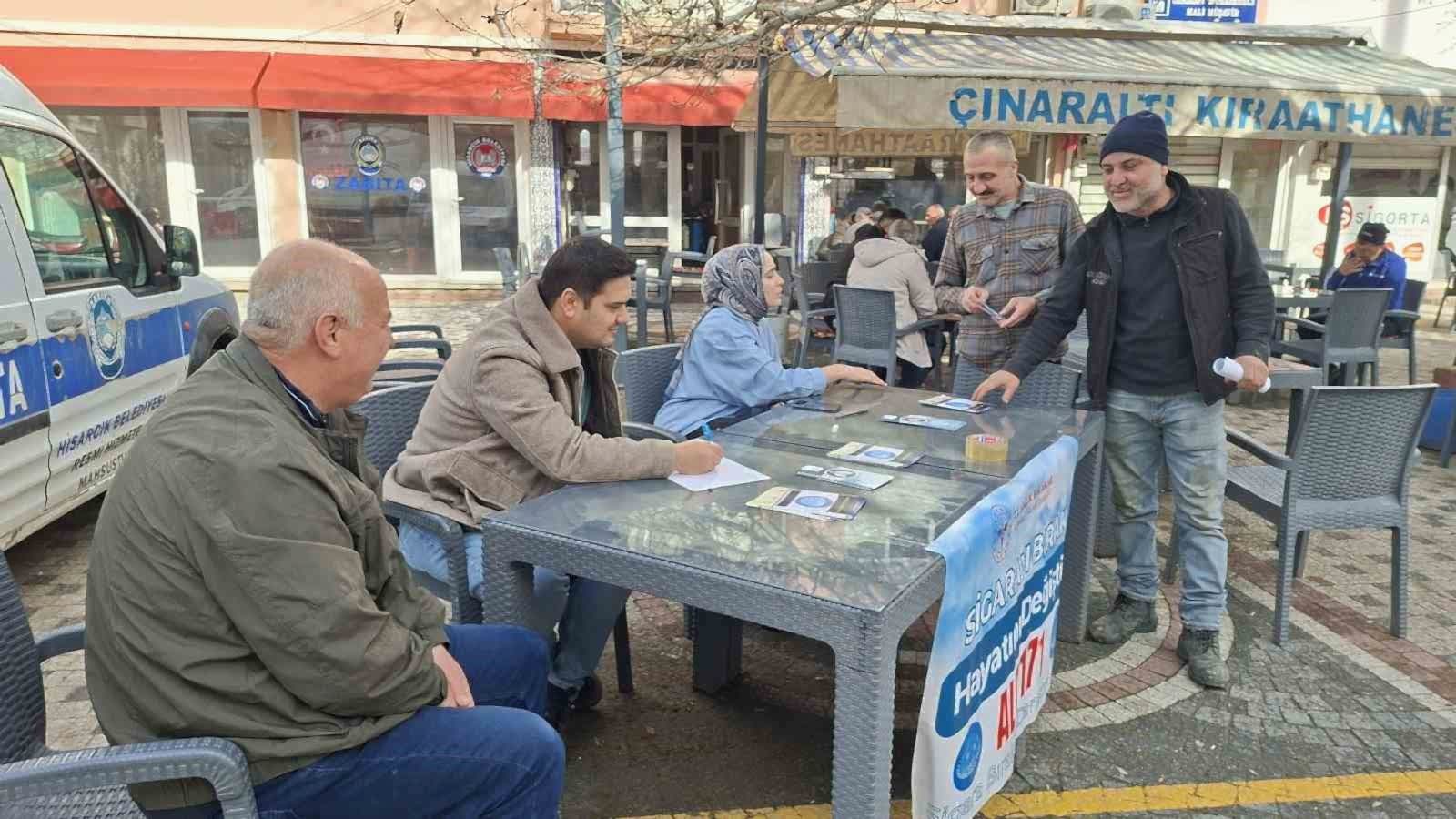 Hisarcık’ta 9 Şubat Sigarayı Bırakma Günü’ne özel farkındalık standı